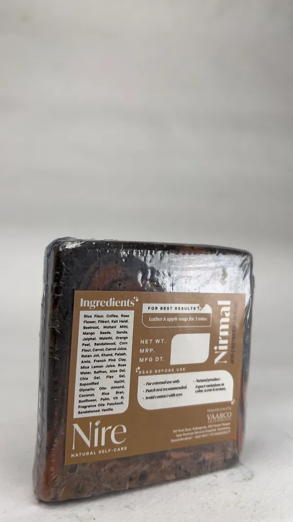 Nire_Nirmal_Kesar_french_Pink_Clay,_Multani_mitti,safforn_helps_Anti_pigmentation_Soap
