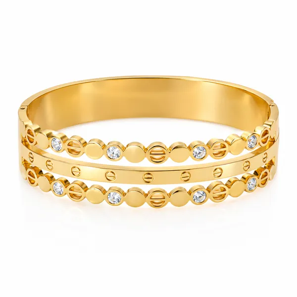 Gold_Plated_Crystal_Studded_Multi_Layer_Bracelet_For_Women
