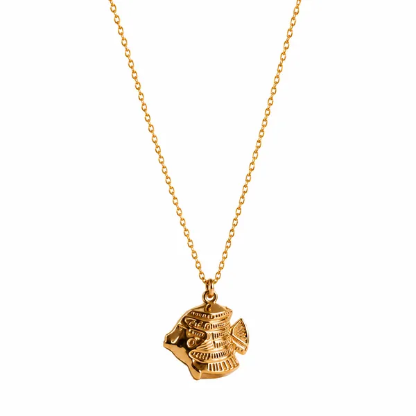 Luxury_18k_Gold_Tone_Anti-Tarnish_Ocean_Fish_Charm_Pendant_With_Stainless_Steel_Chain_|_Waterproof_&_Lightweight_Everyday_Wear