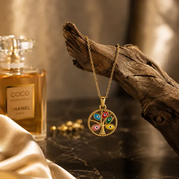 Gold_Plated_Evil_Eye_Tree_of_Life_Pendant_Necklace_for_Women_|_Colorful_Lucky_Charm_Necklace_|_Trendy_Fashion_Jewelry_Gift_for_Girls_&_Women