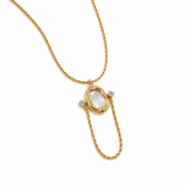 18K_Gold_Tone_Plated_Anti_Tarnish_Stainless_Steel_Pearl_Pendant_Necklace_for_Women_|_Waterproof_|_Lightweight_|_Premium_Daily_Wear_Jewellery