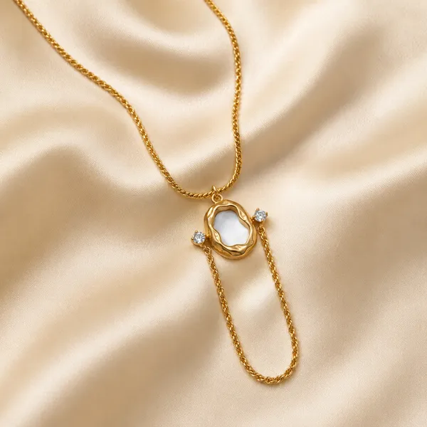 18K_Gold_Tone_Plated_Anti_Tarnish_Stainless_Steel_Pearl_Pendant_Necklace_for_Women_|_Waterproof_|_Lightweight_|_Premium_Daily_Wear_Jewellery