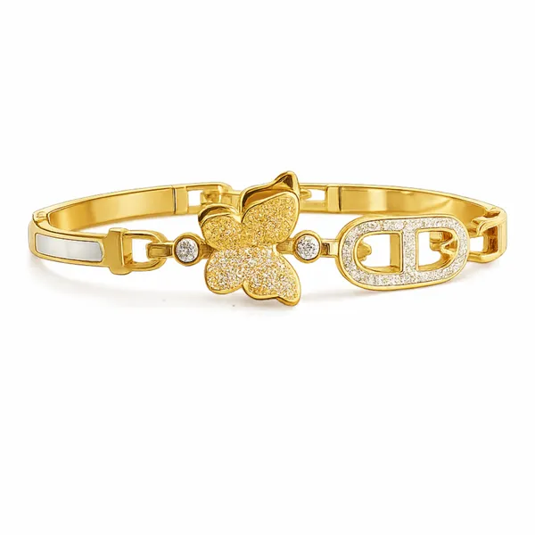 Gold_Plated_Stainless_Steel_Butterfly_Crystal_Chain_Link_Bracelet_For_Women