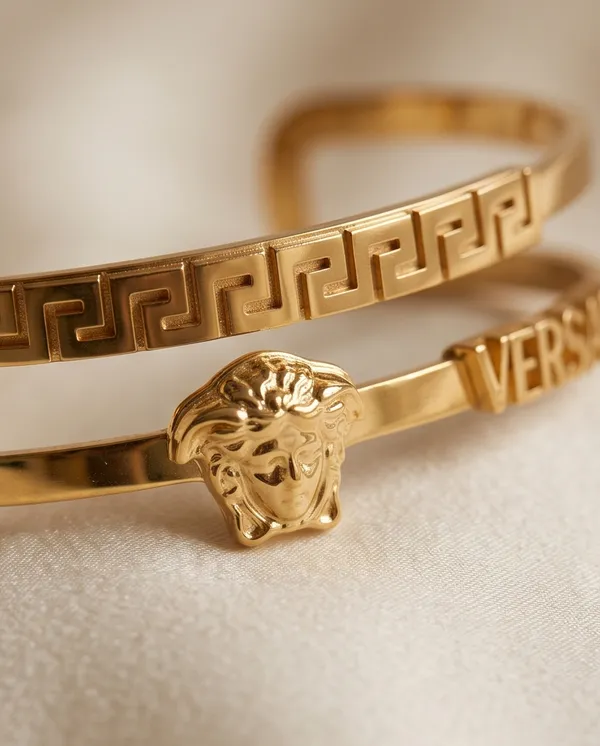 Gold_Stainless_Steel_Greek_Key_Medusa_Cuff_Bracelet_For_Women