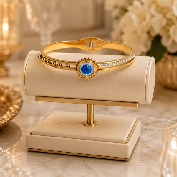 Gold_Stainless_Steel_Evil_Eye_Blue_Stone_Bracelet_For_Women