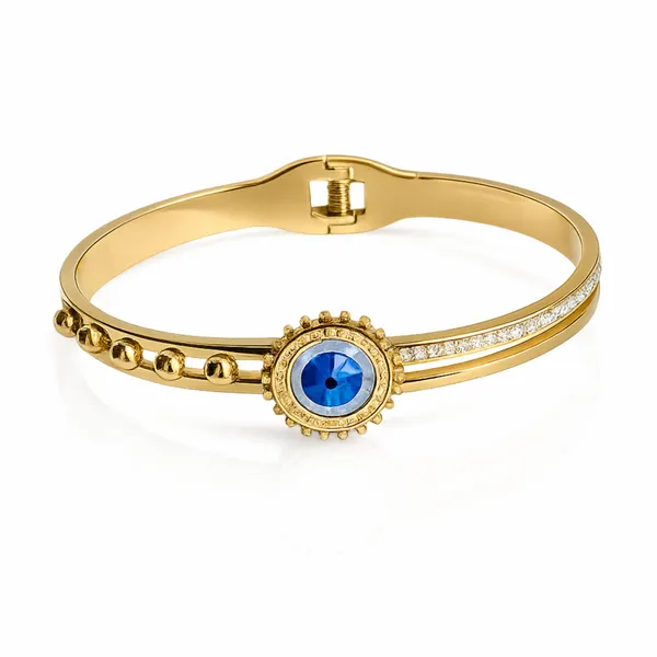 Gold_Stainless_Steel_Evil_Eye_Blue_Stone_Bracelet_For_Women
