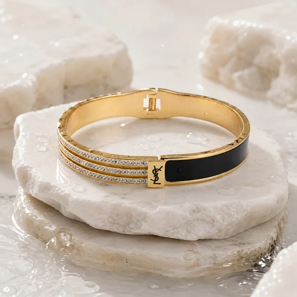 Luxury_18K_Gold_Tone_Plated_Black_Enamel_Crystal_Bracelet_for_Women_|_Anti_Tarnish_|_Waterproof_|_316L_Stainless_Steel_|_Lightweight