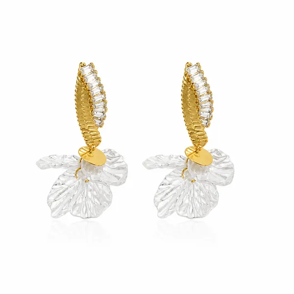 Gold_Stainless_Steel_Crystal_Feather_Drop_Earrings_For_Women