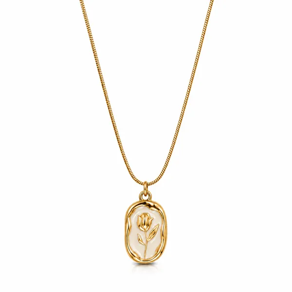 Gold_Stainless_Steel_Leaf_Motif_Pendant_Chain_Necklace_For_Women