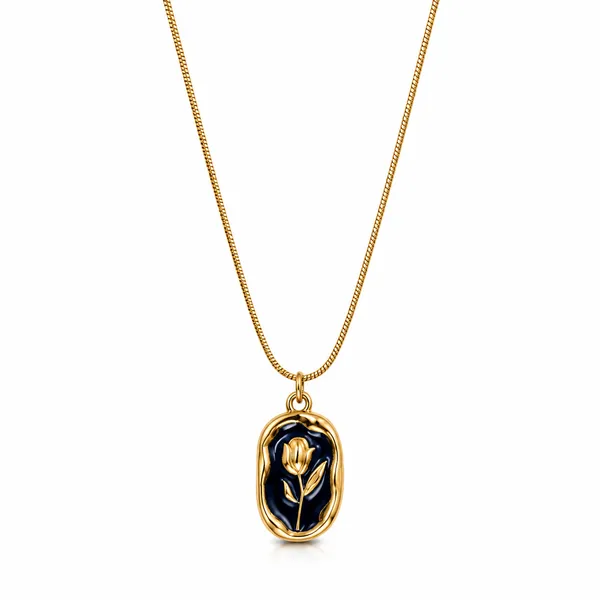 Gold_Stainless_Steel_Leaf_Motif_Pendant_Chain_Necklace_For_Women