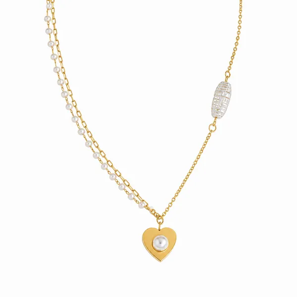 Gold_Stainless_Steel_Chain_Heart_Pendant_Pearl_Bead_Necklace_For_Women