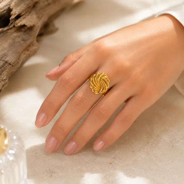 Gold_Plated_3-Layer_Interlocked_Wave_Statement_Ring_for_Women_|_Anti-Tarnish,_Waterproof_Stainless_Steel_Crisscross_Multi-Band_Ring_|_Fashion_Jewellery