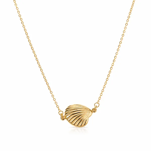 Gold_Stainless_Steel_Shell_Pendant_Chain_Necklace_For_Women