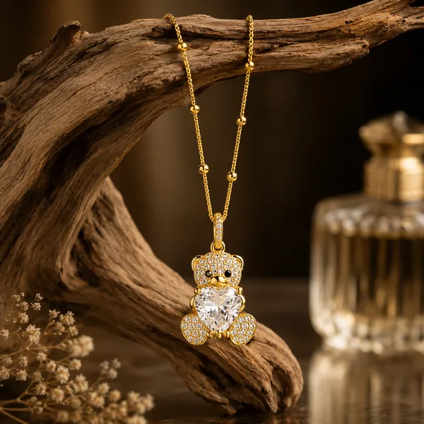 Premium_18K_Gold_Tone_Plated_316L_Stainless_Steel_Crystal_Teddy_Bear_Pendant_Necklace_for_Women_|_Anti_Tarnish_|_Waterproof_|_Lightweight_|_Luxury_Daily_Wear_Jewellery