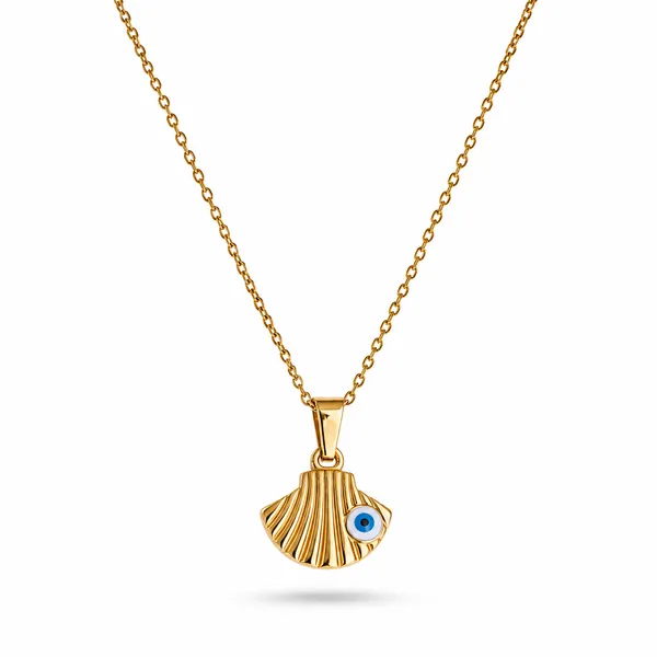 Anti_Tarnish_316L_Stainless_Steel_Evil_Eye_Shell_Pendant_Necklace_for_Women_|_Waterproof_|_Hypoallergenic_|_Premium_Gold_Finish_|_Daily_Wear_Jewellery