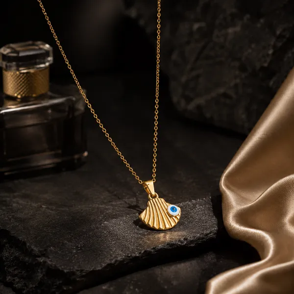 Anti_Tarnish_316L_Stainless_Steel_Evil_Eye_Shell_Pendant_Necklace_for_Women_|_Waterproof_|_Hypoallergenic_|_Premium_Gold_Finish_|_Daily_Wear_Jewellery
