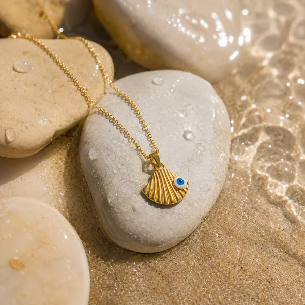 Anti_Tarnish_316L_Stainless_Steel_Evil_Eye_Shell_Pendant_Necklace_for_Women_|_Waterproof_|_Hypoallergenic_|_Premium_Gold_Finish_|_Daily_Wear_Jewellery