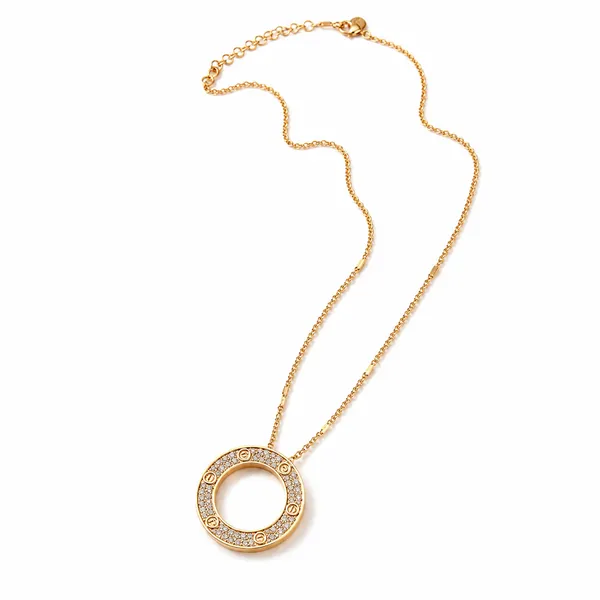 Gold_Stainless_Steel_Crystal_Circle_Pendant_Necklace_For_Women