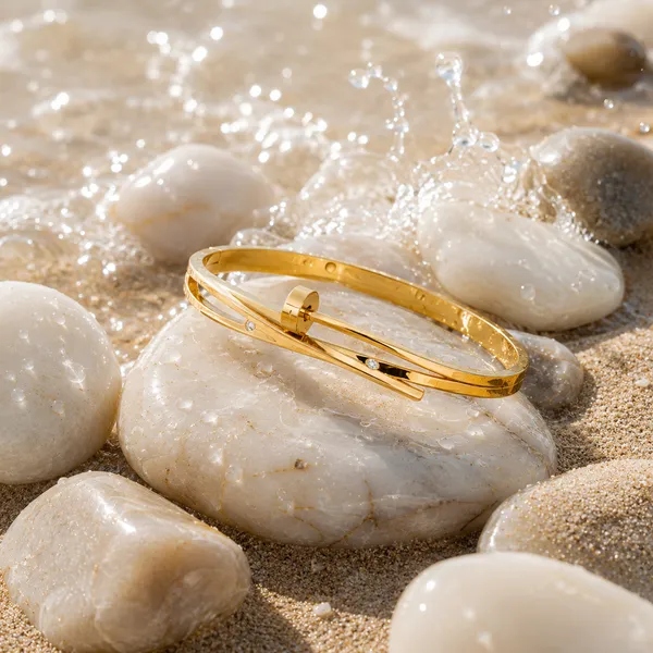Gold_Plated_Nail_Inspired_Hinged_Bangle_Bracelet_For_Women