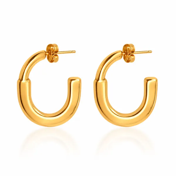 Gold_Stainless_Steel_Chunky_Hoop_Earrings_For_Women