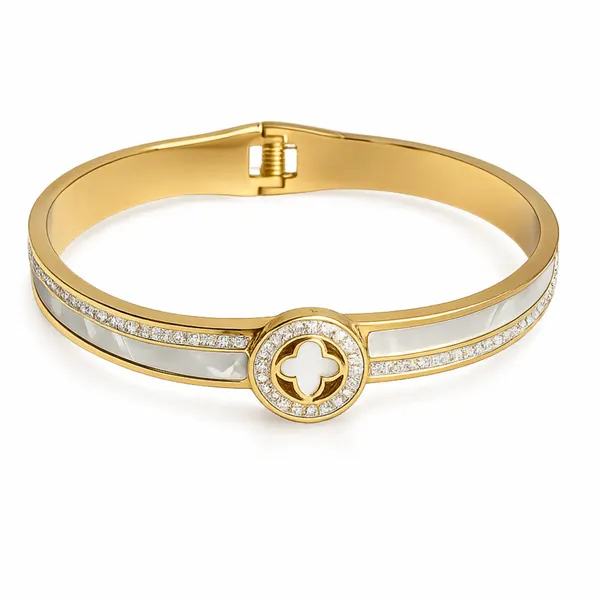 Premium_18K_Gold_Tone_Plated_316L_Stainless_Steel_Mother_of_Pearl_Clover_Cuff_Bracelet_for_Women_|_Anti_Tarnish_|_Waterproof_|_Lightweight_|_Luxury_Daily_Wear_Jewellery
