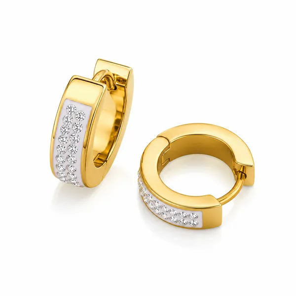 Gold_Stainless_Steel_Crystal_Studded_Huggie_Hoop_Earrings_For_Women
