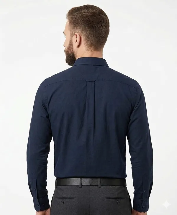 Dealshpere_Men_Solid_Casual_Blue_Shirt