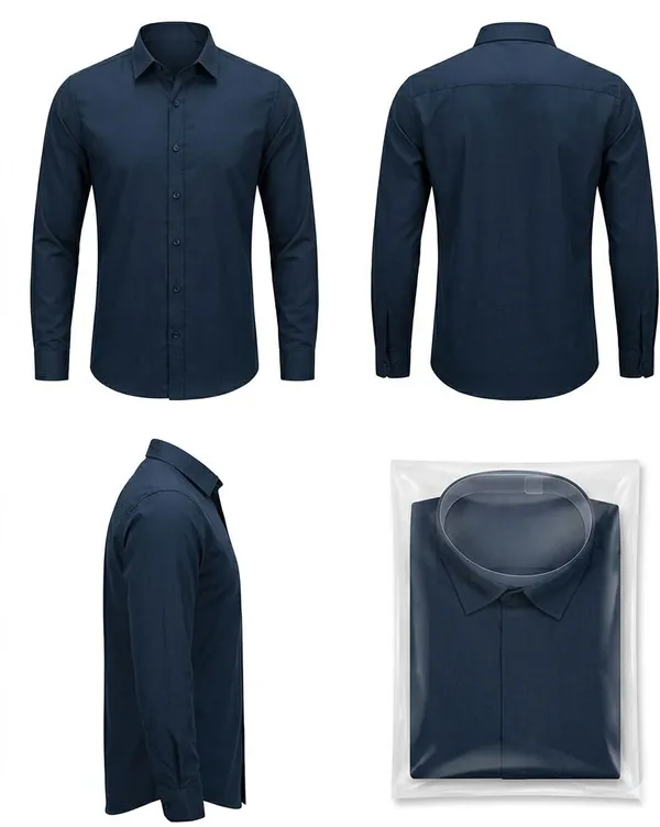 Dealshpere_Men_Solid_Casual_Blue_Shirt