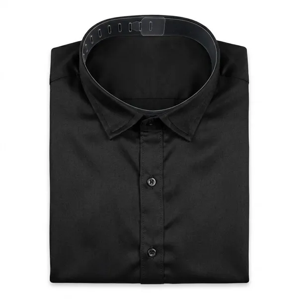 Dealshpere_Men_Solid_Formal_Black_Shirt