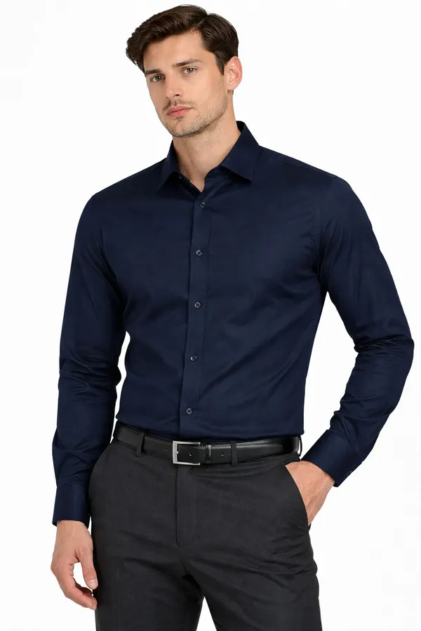 Dealshpere_Men_Solid_Casual_Dark_Blue,_Light_Blue_Shirt_(Pack_of_2)