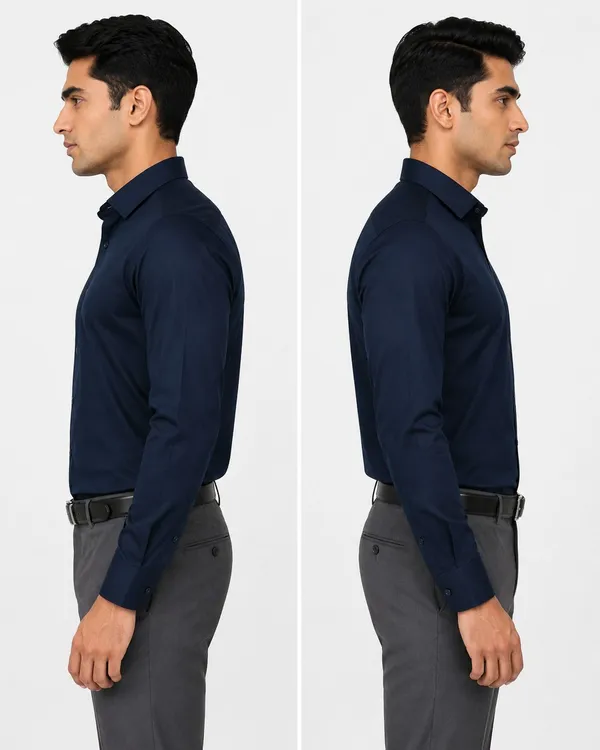 Dealshpere_Men_Solid_Formal_Blue_Shirt