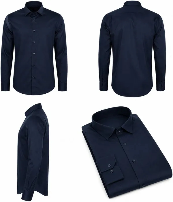 Dealshpere_Men_Solid_Formal_Blue_Shirt