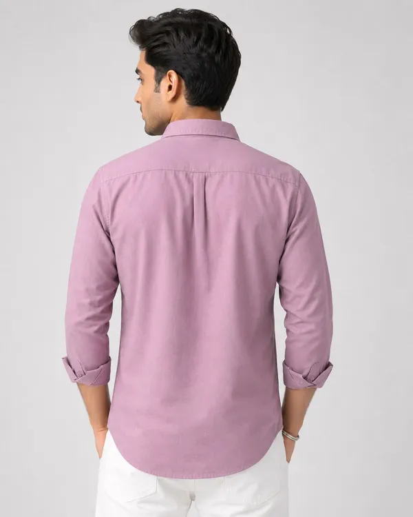 Dealshpere_Men_Solid_Casual_Purple_Shirt