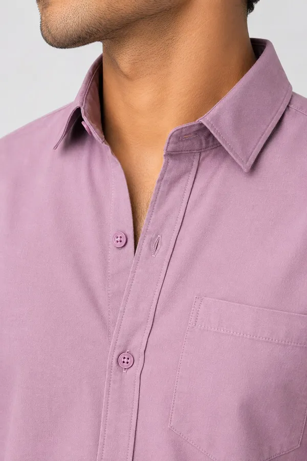 Dealshpere_Men_Solid_Casual_Purple_Shirt