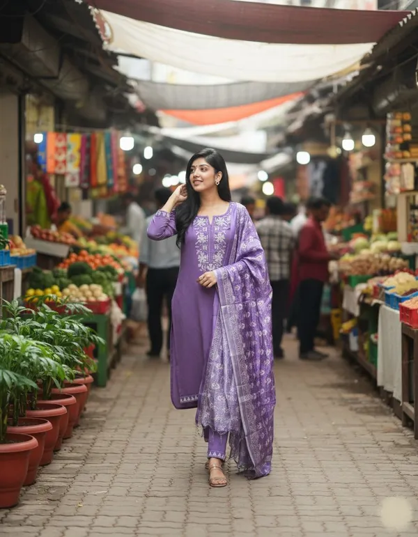 Dealshpere_Floral_Print,_Embroidered,_Solid_Kurta,_Trouser/Pant_And_Dupatta_Set