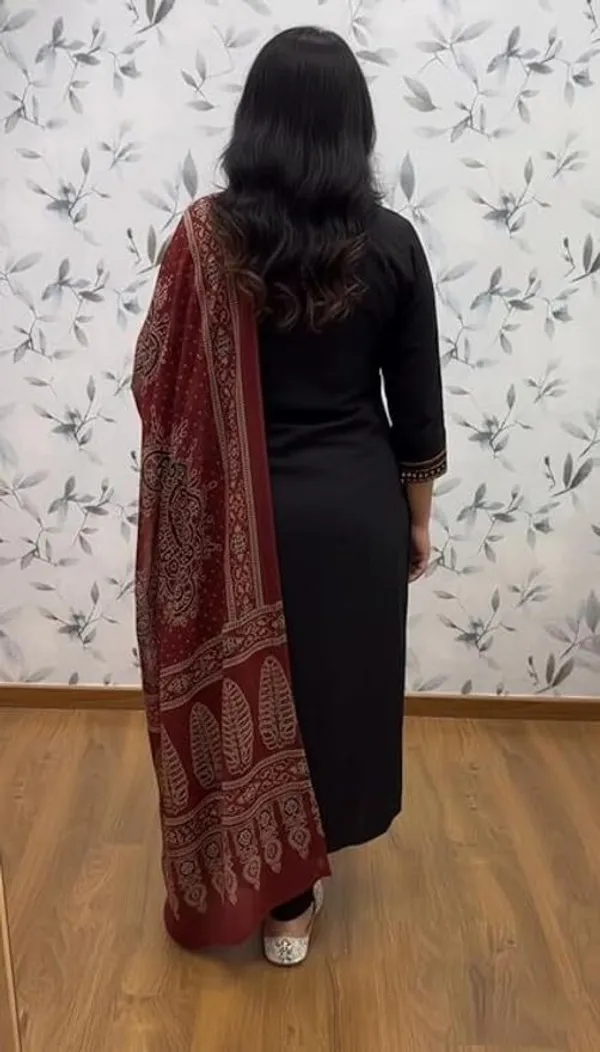 Dealshpere_Embroidered_Kurta,_Trouser/Pant_And_Dupatta_Set