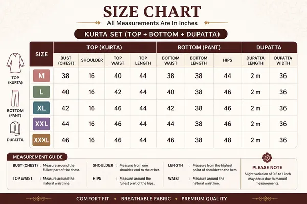 Dealshpere_Floral_Print,_Solid_Kurta,_Palazzo_And_Dupatta_Set
