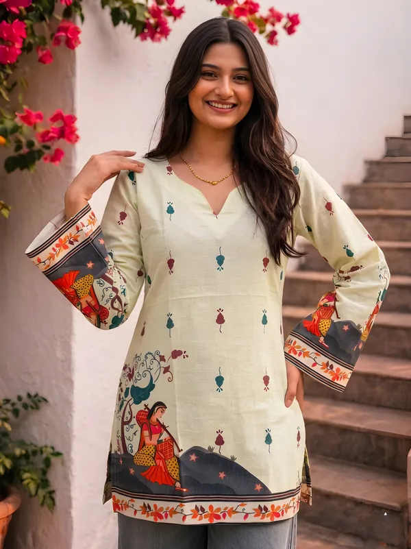 Off_White_Cotton_Kurta_For_Women