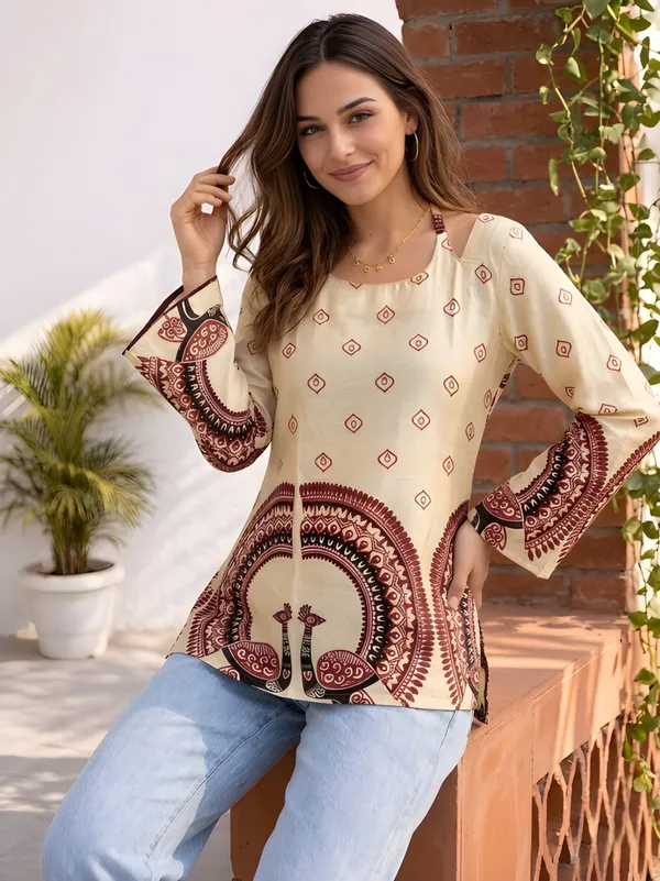 Cream_Cotton_Top_For_Women