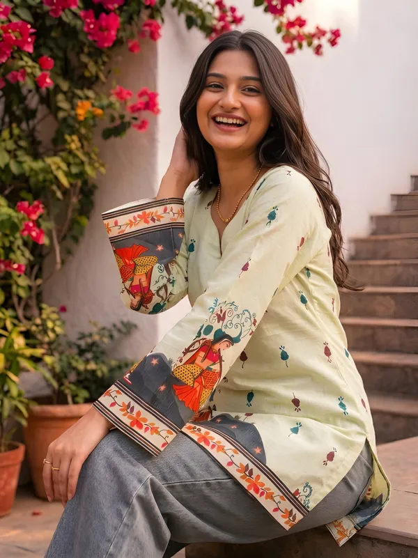 Off_White_Cotton_Kurta_For_Women