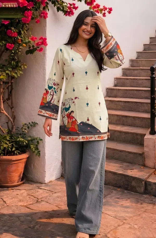 Off_White_Cotton_Kurta_For_Women