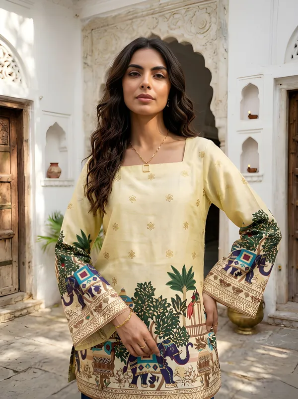 Off-White_With_Yellow_Shine_Color_Tunic