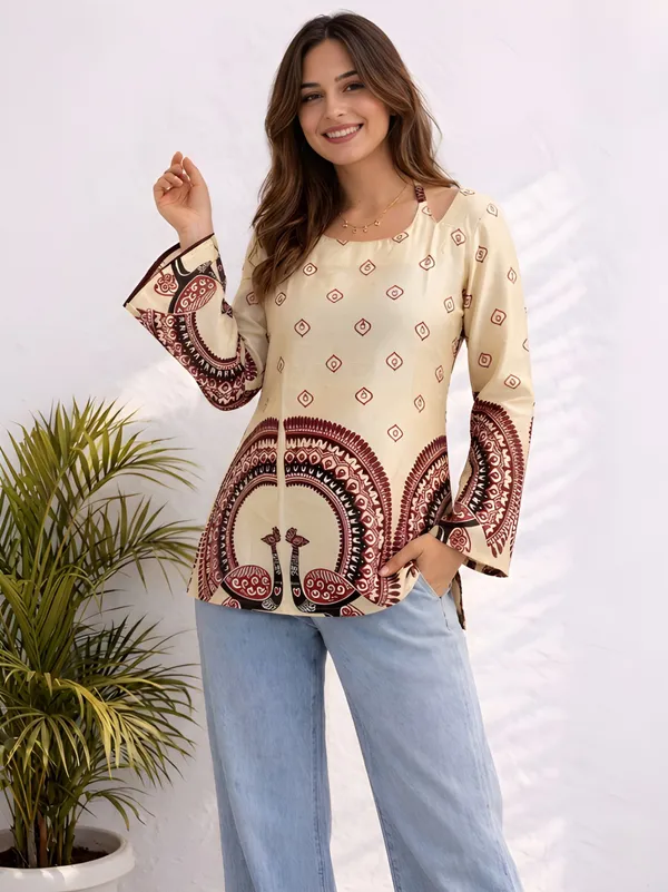 Cream_Cotton_Top_For_Women