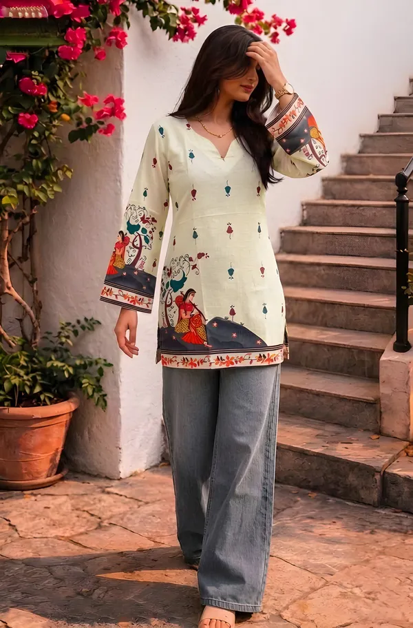 Off_White_Cotton_Kurta_For_Women