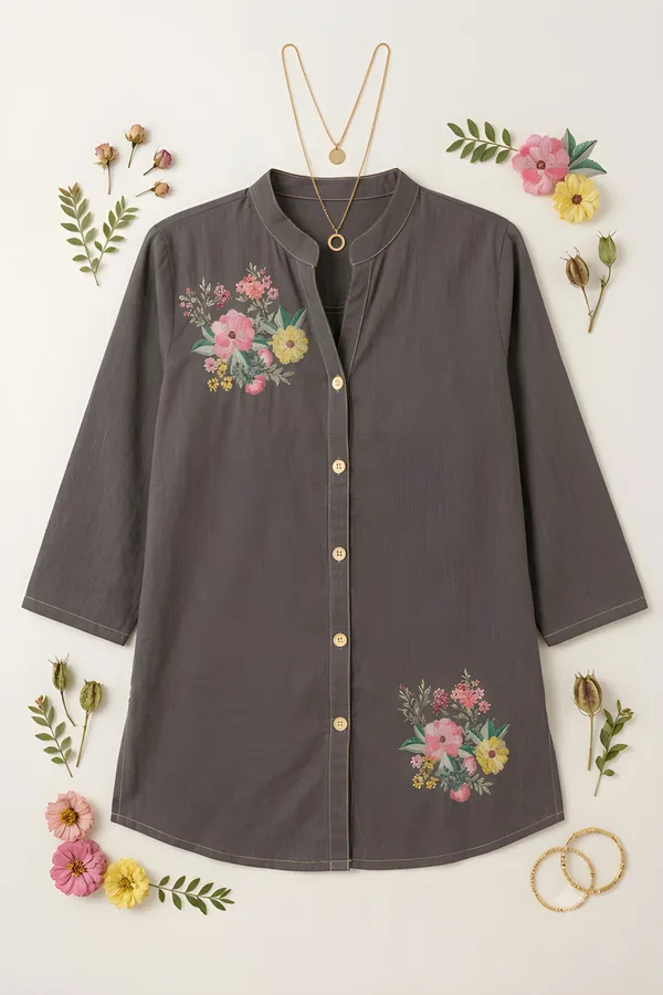 Grey_Cotton_Tunic_Top_For_Women
