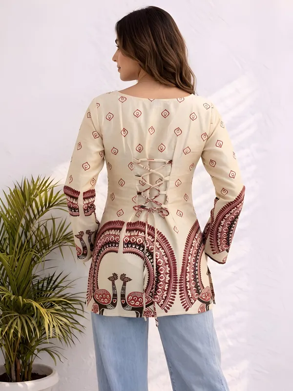 Cream_Cotton_Top_For_Women