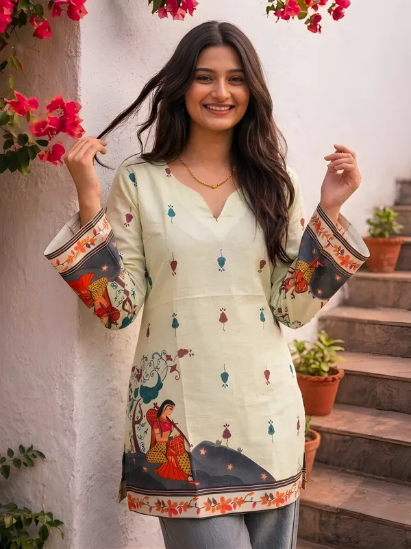 Off_White_Cotton_Kurta_For_Women