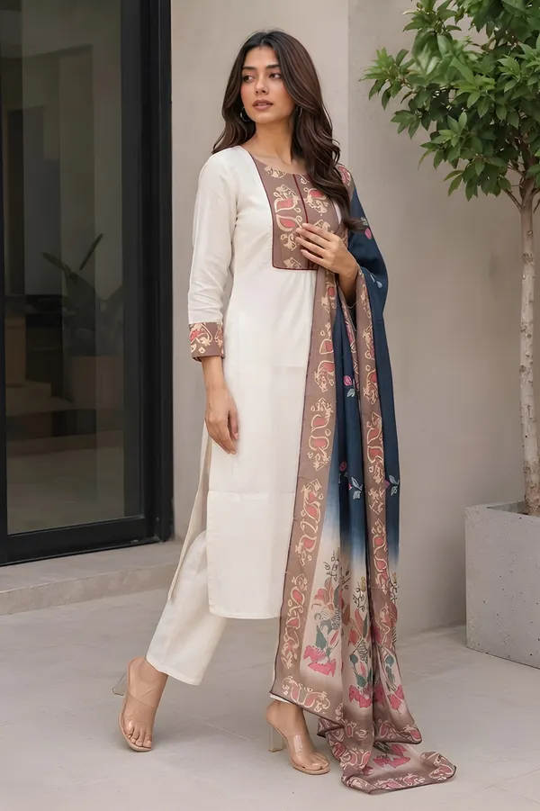 White_Roman_Silk_With_Pant_And_Dupatta