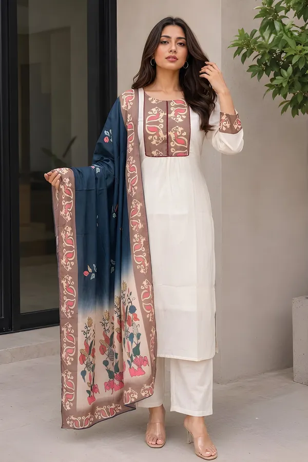 White_Roman_Silk_With_Pant_And_Dupatta