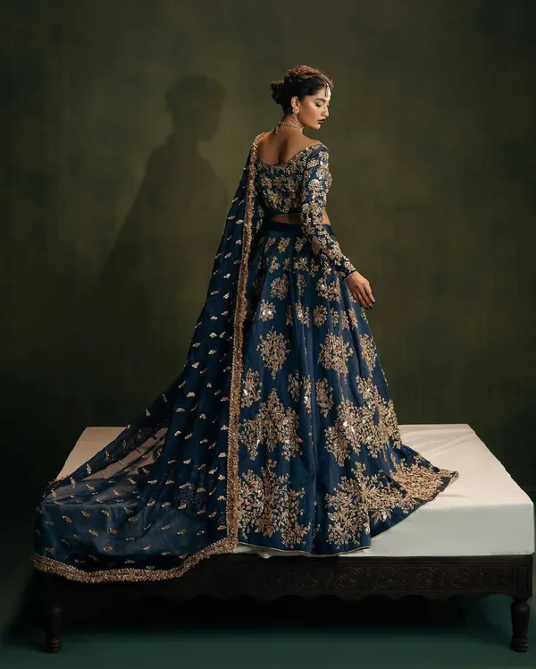 Navy_Blue_Heavy_Faux_Georgette_Lehenga_Choli_For_Women